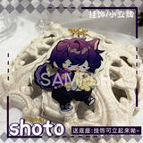 Shoto Vtuber Acrylic Stand Keychain Charms Key Ring Holder Llaveros