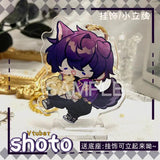 Shoto Vtuber Acrylic Stand Keychain Charms Key Ring Holder Llaveros