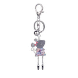 Animal Mouse Metal Pendant Key Chain Charm Enamel Zinc Alloy Keychain