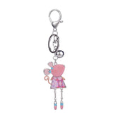 Animal Mouse Metal Pendant Key Chain Charm Enamel Zinc Alloy Keychain