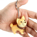 Colorful Dog Keychain Bag Pendant for Men Women