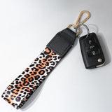 4pcs Mixed Style Cloth Keychain Long Ribbon Lobster Clasp Keyring