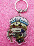 Fate Anime Enkidu Gilgamesh Keychain Acrylic Figure Strap Keyring