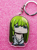 Fate Anime Enkidu Gilgamesh Keychain Acrylic Figure Strap Keyring