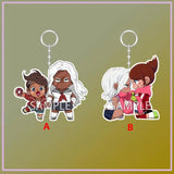 Danganronpa Asahina Aoi Sakura Oogami Keychain Acrylic Keyring strap