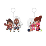 Danganronpa Asahina Aoi Sakura Oogami Keychain Acrylic Keyring strap