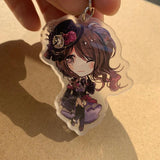 Roselia Yukina Sayo Acrylic Keychain Figure Keyring