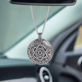 Star of David Rearview Mirror Pendant Hexagram Keychain Jewish Jewelry