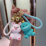 Resin Chubby Cartoon Animal Keychain - Rabbit Dinosaur Chick Bunny Pig