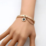 Roman Numerals Stainless Steel Bracelet for Women