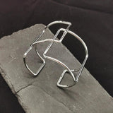 Minimalism Metal Splicing Cuff Bracelet Bangle Women Geometric