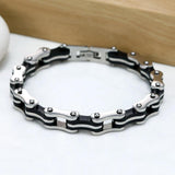 Vintage Bicycle Chain Men Wide Bracelet Motorcycle Accessories Men Jewelry