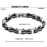 Vintage Bicycle Chain Men Wide Bracelet Motorcycle Accessories Men Jewelry
