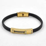 Men's Stainless Steel Bangle Metal Bracelet Goth Punk Party Jewelry