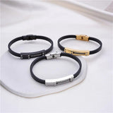 Men's Stainless Steel Bangle Metal Bracelet Goth Punk Party Jewelry