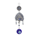 Peacock Evil Eye Car Keychain Wall Hanging