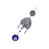 Peacock Evil Eye Car Keychain Wall Hanging
