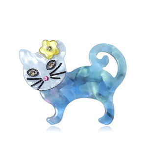Cute Cat Brooch Pin Jewelry Accessory