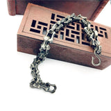 Punk Brass S Hook Chain Linked Geometric Bracelets Vintage Cuff Jewelry
