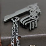 Vikings Keychain Silver Charms Ragnar Lothbrok Metal Keychain