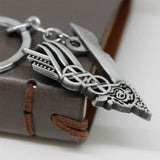 Vikings Keychain Silver Charms Ragnar Lothbrok Metal Keychain