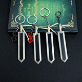 Berserk Guts Sword Keychain Metal Key Chain Men Women Car Key Ring llaveros