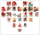 10pcs Lucky Cats Jingle Bells Christmas DIY Crafts Lanyard Accessory Key Chain