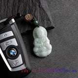 Burmese Jade Keychain Lanyard Wristlet for Men