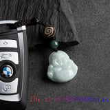 Burmese Jade Keychain Lanyard Wristlet for Men