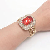 Red Gem Adjustable Bracelet Gothic Jewelry for Women