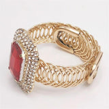 Red Gem Adjustable Bracelet Gothic Jewelry for Women