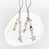 Y2K Beads Phone Charm Key Chain Angel for Her Girl Woman