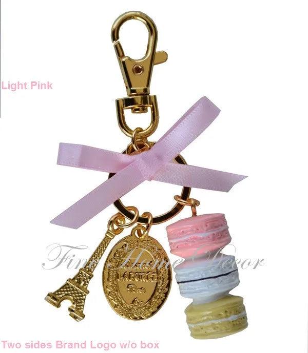 KC15 Macarons Effiel Tower Keychain Bag Charms