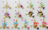 KC15 Macarons Effiel Tower Keychain Bag Charms