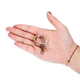 50Pcs Silver Round Split Keyfob Keyrings with Jump Ring for DIY Keychain