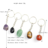 Agate Crystal Keychain Pendant Bag Key Chain