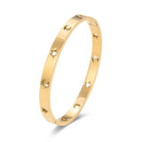 Stainless Steel Cuff Bangles Bracelet Wedding Party Charm