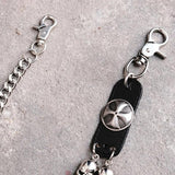 Skull Charm Gothic Rock Metal Chains Waist Trousers Key Chain Ring