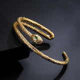 Vintage Curved Snake Bracelet Bohemian Bangle