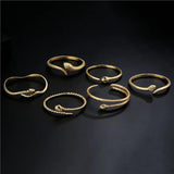 Vintage Curved Snake Bracelet Bohemian Bangle