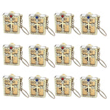 12pcs Religious Catholic Key Chain Gift Cross Bible Pendant