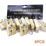 12pcs Religious Catholic Key Chain Gift Cross Bible Pendant