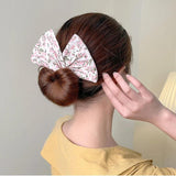 Multicolor Bun Print Headband Hairpin for Women Girl Hair Circle Holder 1pcs