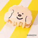Retro Puppy Hair Claws with Shark Clips for Women