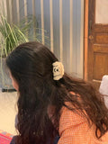 Retro Puppy Hair Claws with Shark Clips for Women