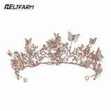 Pearl Rhinestone Bridal Crown Tiara Wedding Hair Accessories