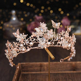 Pearl Rhinestone Bridal Crown Tiara Wedding Hair Accessories