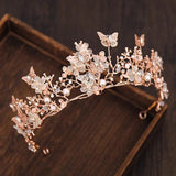 Pearl Rhinestone Bridal Crown Tiara Wedding Hair Accessories