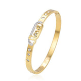 Women Stainless Steel Bracelet Zircon Bangles Jewelry