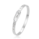 Women Stainless Steel Bracelet Zircon Bangles Jewelry